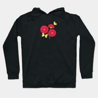 Gerberas and Butterflies Hoodie